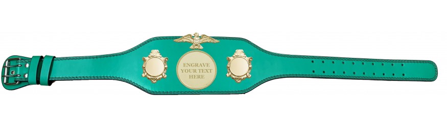 TITLE BELT - BUD004/G/ENGRAVEG - AVAILABLE IN 4 COLOURS